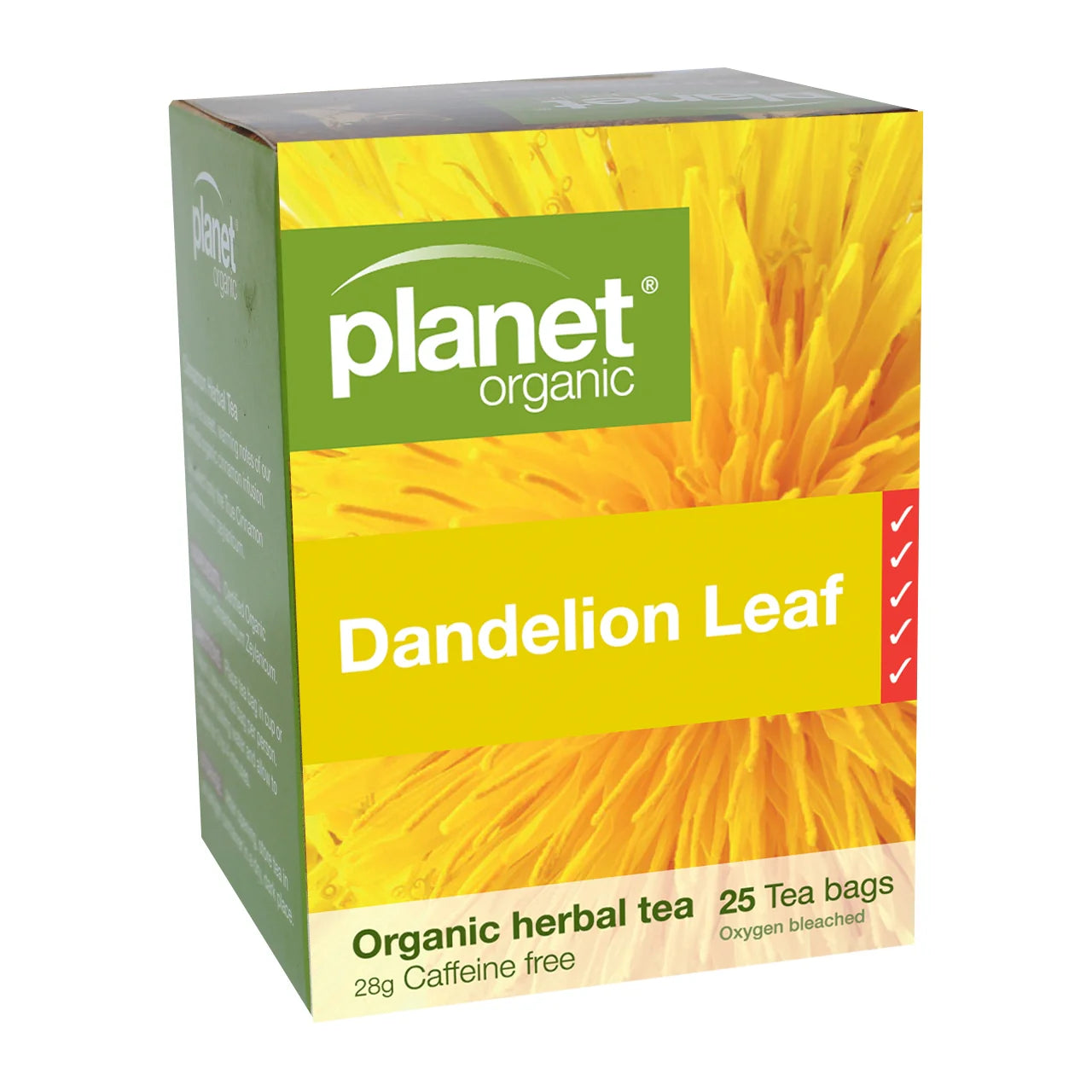 Planet Organic Dandelion Leaf Tea 25 Tea Bags