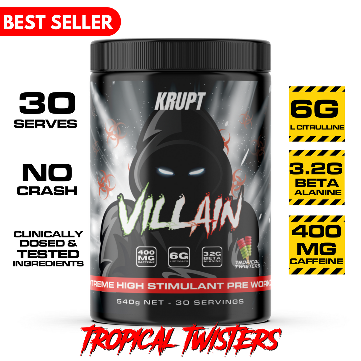 Krupt Supps Villain Pre Workout