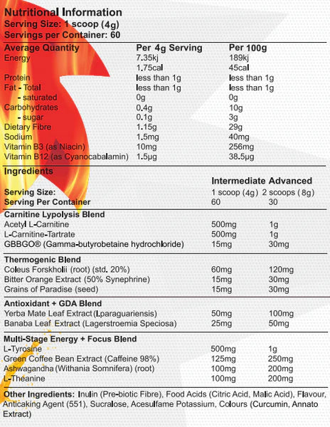 Fireball Thermogenic by Red Dragon Nutritionals