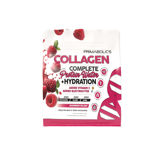 COMPLETE COLLAGEN PROTEIN WATER + HYDRATION - By Primabolics 15 Serve