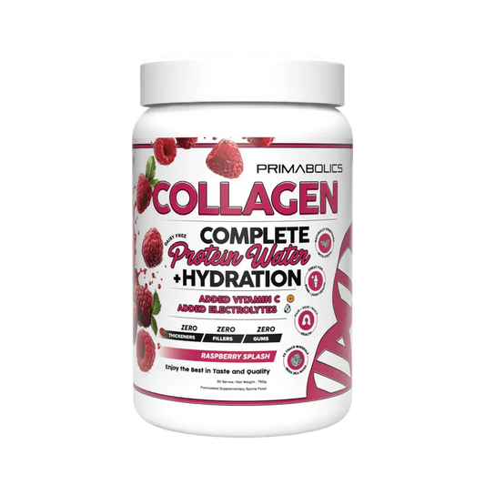 COMPLETE COLLAGEN PROTEIN WATER + HYDRATION - By Primabolics 30 Serve