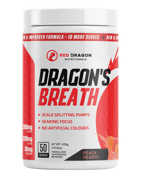 Dragons Breath Pre Workout by Red Dragon Nutritionals