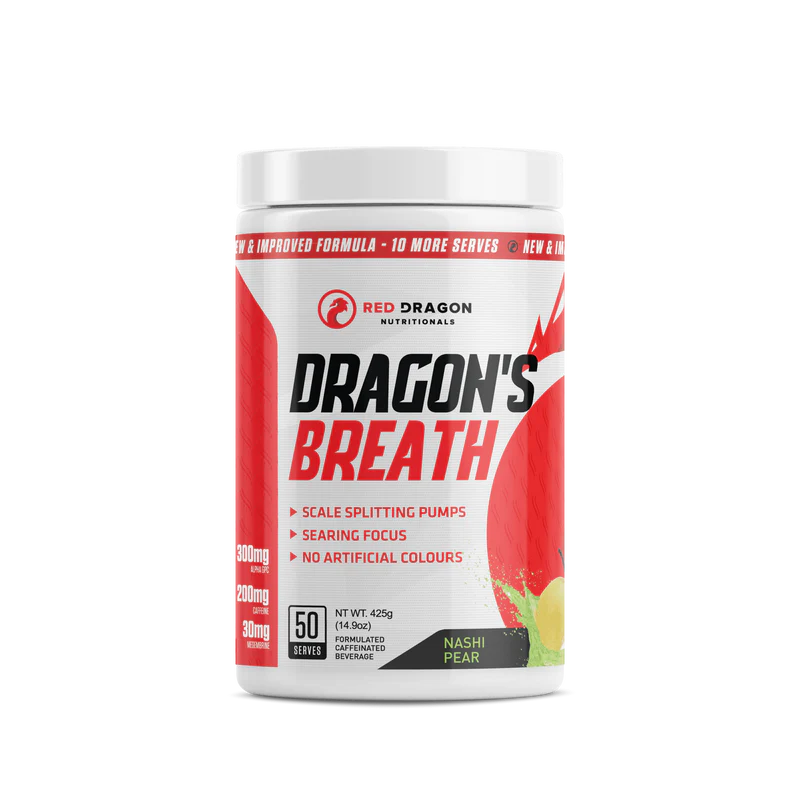 Dragons Breath Pre Workout by Red Dragon Nutritionals
