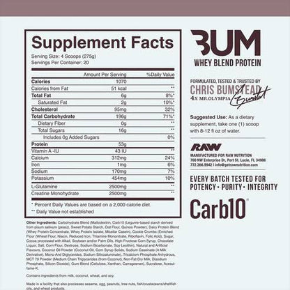 Mass Gainer by Raw Nutrition CBUM